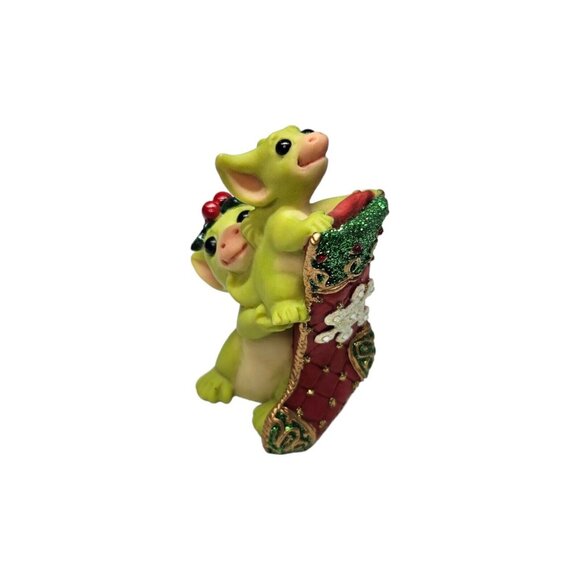 The Whimsical World of Pocket Dragons "Hanging The Stocking" Figurine 2004 - Picture 3 of 7